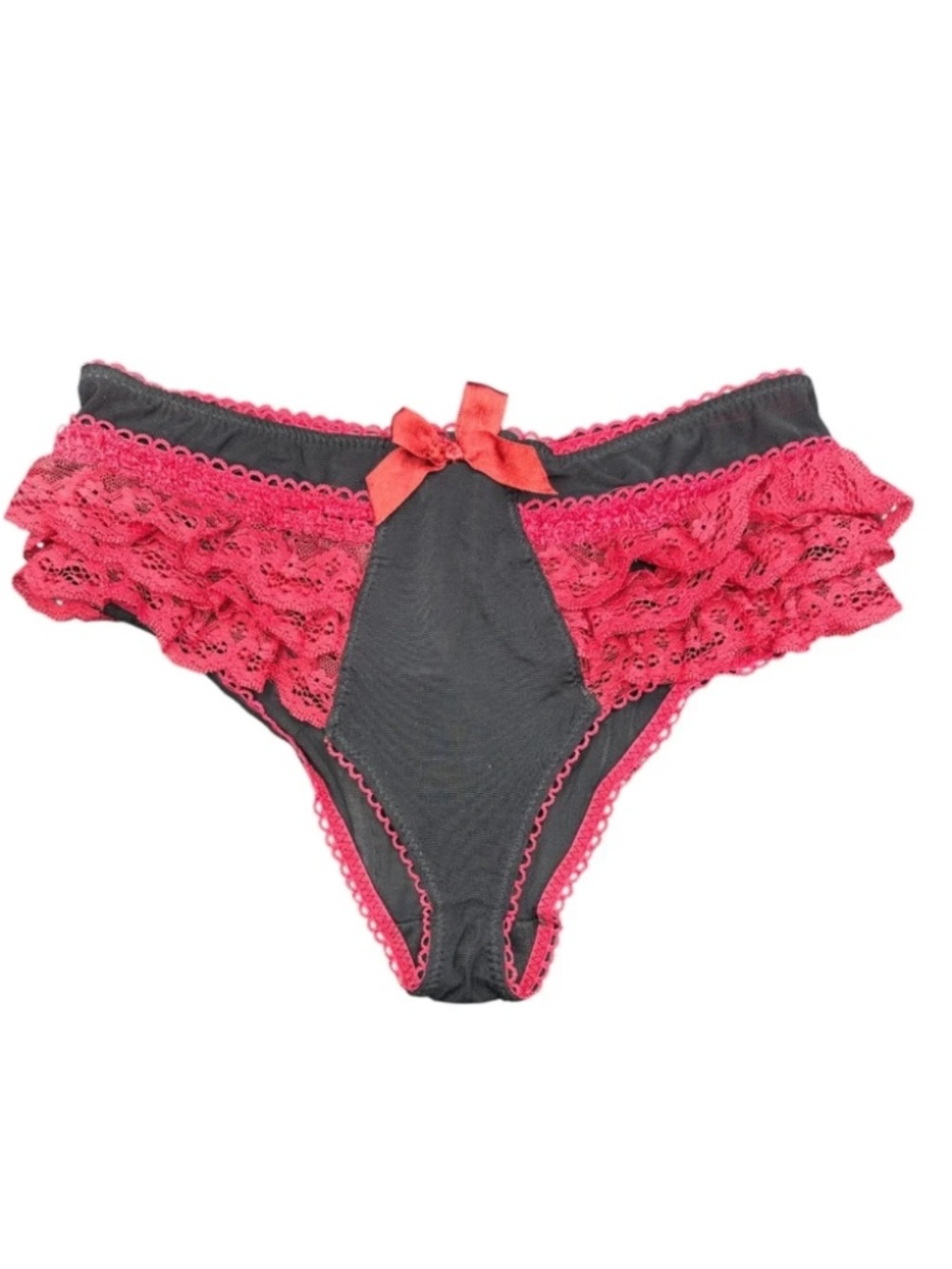 NWT Honeydew Intimates Red Ruffled Panties Underwear - Size Large